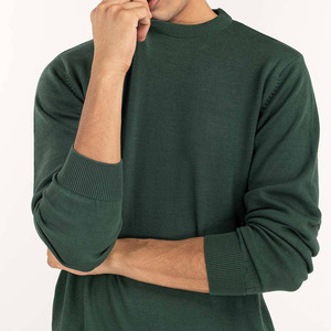 เสื้อสเวตเตอร์แบบสวมหัวสำหรับผู้ชายเสื้อสเวตเตอร์ถักคอกลมมีโลโก้ออกแบบได้ตามต้องการ - Product Image 6