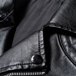 Veste en cuir de qualité supérieure pour hommes Veste en cuir de mouton à la mode Veste de pilote de bombardier de course de moto d'hiver pour hommes - Product Image 5