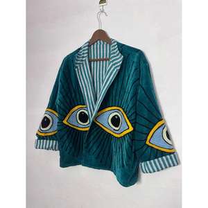 Veste Suzani colorée de qualité pour un usage décontracté ou formel, parfaite pour toutes les saisons, disponible à un prix attractif. - Product Image 3