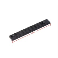 125mm portée réglable 9 fentes adaptateur plaque de base de montage accessoires de portée en alliage d'aluminium