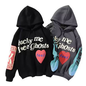 Men's New Fashion Autumn Winter <b>White</b> <b>Hoodie</b> Long Sleeve Casual Blouse Embroidered Technique Loose Fit Solid Color Street Style - Product Image 2