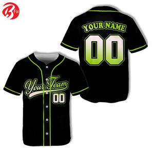 Meilleur design, uniforme d'entraînement sportif sur mesure, short à manches de baseball boutonné, vêtements de sport respirants - Product Image 5