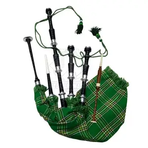Scottish Great Set of Full Size Great Highland Bagpipe Rosewood Standard Bore Fully Combed and Beaded Highland Bagpipe