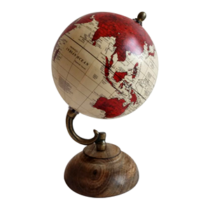 Globo náutico para oficina y mesa de Hotel, acentos decorativos, globo de Metal elegante con diseño de lujo, globo con soporte - Product Image 2