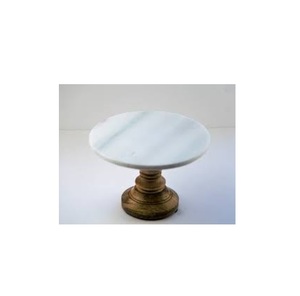 Support à gâteau en marbre et bois, fournisseur en gros, meilleur produit en pierre de marbre, décoration de la maison, de la cuisine et de la table, produit de la meilleure qualité - Product Image 1