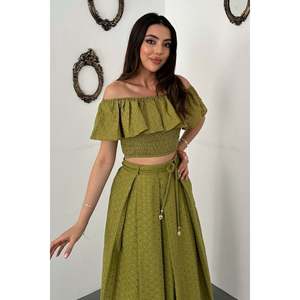 Ensemble Blouse et Jupe Gipeli Vert Pistache - Vert Pistache - Product Image 3