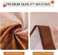 Nappe rectangulaire d'automne Romanstile 60X84 pouces, nappe de citrouille de récolte d'automne de Thanksgiving,