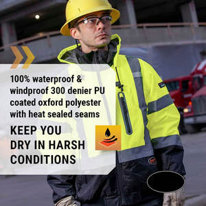 Chaqueta DE SEGURIDAD SoftShell de forro polar cálido reflectante, ligera, transpirable, el mejor diseño, chaquetas de seguridad de software - Product Image 4