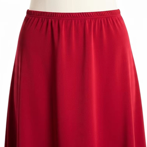 Spandex Polyester plaine teint jupe confortable respirant séchage rapide tissu Durable femmes mode porter des vêtements - Product Image 5