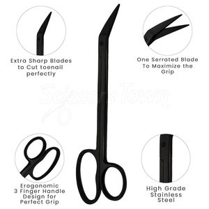 Ciseaux à cuticules en acier inoxydable de qualité professionnelle pour un toilettage précis des ongles et des tâches d'élimination des cuticules - Product Image 2