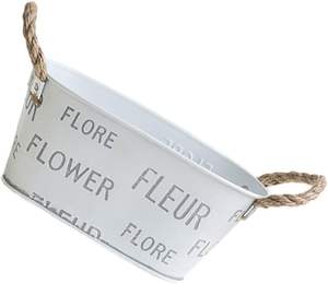Produits de jardin Offre Spéciale pot de fleur galvanisé Forme ovale décorations pour la maison Nouveau design Jardinière en métal Fabricant en gros Fournisseur - Product Image 1