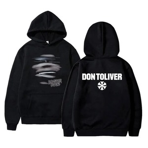 New Design 2026 Solid 100% Cotton Waterproof Knitted Oversized Pullover Hoodie <b>for</b> Men <b>Hip</b> Hop Fashion - Product Image 2