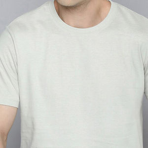 T-shirts pour hommes à manches courtes à séchage rapide en gros 2025, coton décontracté uni, motif uni, coupe ajustée pour hommes - Product Image 6