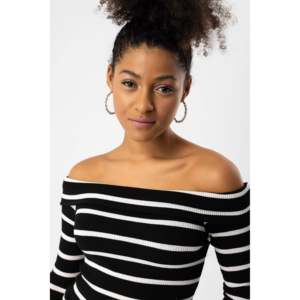 Chemise ample décontractée pour femmes, respirante, manches longues, col rond, en viscose/polyester, coupe ajustée, t-shirt d'été - Product Image 3