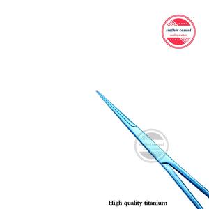 Jeu de 4 pinces hémostatiques à manche droit Taille: 5 "& 5.5" Titanium Instrument chirurgical Hemostat dentaire - Product Image 2