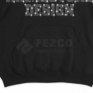 Trendy Polyester/Cotton Blended Fleece <b>Rhinestone</b> <b>Hoodies</b> for Men Regular Fit Winter Street Look - Product Image 6