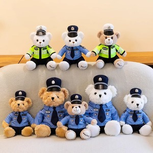Aika Figurines en peluche Ours Policiers et Pompiers Tendance, en Coton PP, Uniformes Personnalisés, Promotion en Gros - Product Image 3