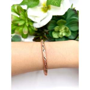 Shirley Collection Elegant <b>Copper</b> Plumber Fashion Cuff Bracelet - Product Image 5