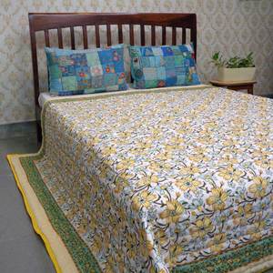 Meilleure vente Queen Size coton biologique Dohar indien traditionnel main bloc imprimé écologique Durable doux Voile toutes saisons - Product Image 3