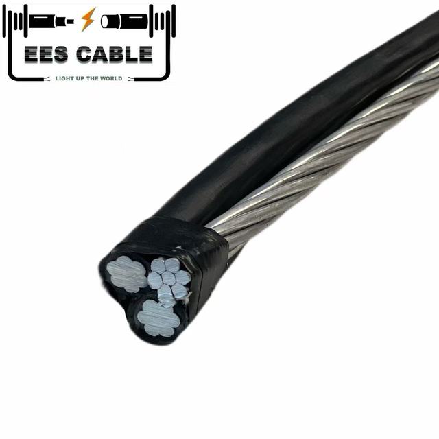 0.6/1KV ABC Cable AAC/XLPE+AAAC ASTM Standard 3*2 3*4 3*6AWG Triplex Overhead Insulated Cable