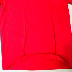 Camiseta de Manga Corta para Hombre, Talla Grande, 100% Algodón, Roja, Transpirable, con Diseño Personalizado en la Parte Delantera, 180 GSM, Impresión Serigráfica, Marca Privada - Product Image 5