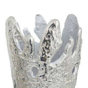 แจกันบนโต๊ะโลหะเคลือบนิกเกิลสีดำสุดหรูของตกแต่งงานแต่งงานและปาร์ตี้แจกันปะการังโบราณพร้อมชุดพิมพ์2แบบตามสั่ง - Product Image 5