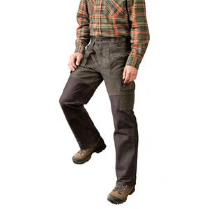 Pantalon de chasse pour homme fabriqué en usine - Cuir véritable, deux couleurs, respirant, imperméable, pour la randonnée en plein air en hiver - Product Image 4