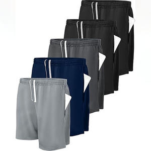 กางเกงขาสั้นผู้ชายยาวเอวสูงระบายอากาศใส่สบายพร้อมโลโก้กำหนดเองได้สายรัดเอวยางยืดสไตล์ลำลองทรงหลวม - Product Image 1