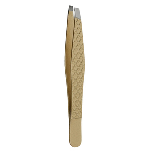 High Durability Stainless Steel Slanted Tip Eyebrow Tweezers Wholesale Shape & Volume Eyebrow <b>Extension</b> Tweezer Unisex - Product Image 4