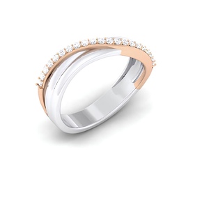 Anillo de diamante de oro sólido de lujo Natural & IGI Certified Glam Anillo de Diamante Real elegante Oro sólido IGI Certified Perfection - Product Image 3