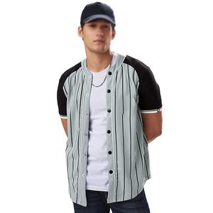 Maillot de Baseball bicolore avec logo et design personnalisé pour homme, vente en gros - Product Image 5