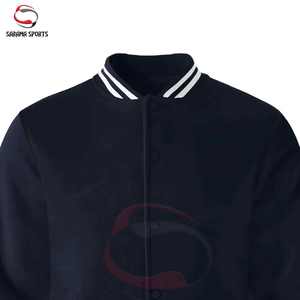 Chaquetas de Béisbol Vintage Personalizadas con MOQ Bajo para Hombre, Chaqueta Varsity de Cuero Bordada con Logotipo, Chaqueta Varsity al por Mayor - Product Image 5