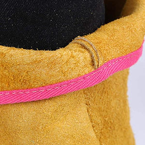 JNM SAFETY Yellow Leather Welding Protective <b>Shoe</b> Spats Breathable Sweat-Resistant <b>Foot</b> Cover for Welder - Product Image 2