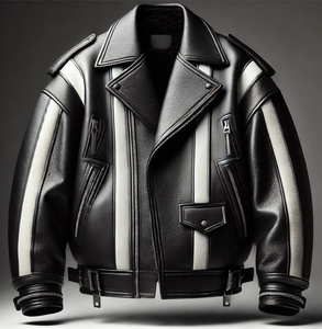 Chaquetas de Cuero Personalizadas OEM al por Mayor, Chaquetas de Motociclista de Cuero Genuino de Alta Calidad para Hombre y Mujer, Proveedor de Moda - Product Image 3