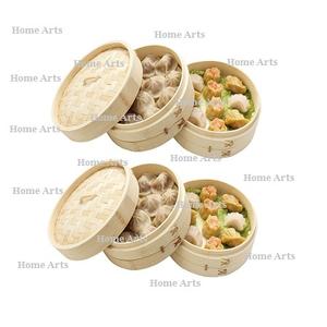 Dernier design de cuiseur vapeur en bambou rond, taille personnalisée, boîte à dim sum du fabricant en Inde - Product Image 5