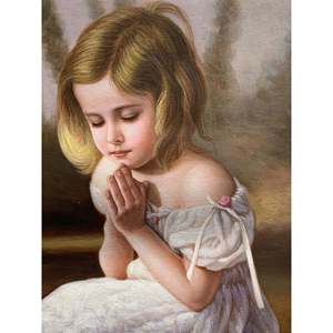 12.5 dipinta a mano 100% in × 16.5 in dipinti ad olio opera d'arte classica unica nel suo genere - Product Image 2