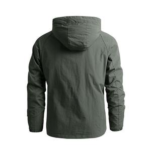 Veste coupe-vent minimaliste légère imperméable Streetwear à capuche Shell mode urbaine Techwear Style fermeture éclair couche extérieure - Product Image 4