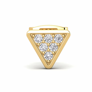 10K <b>Gold</b> Plated Round Cut Lab Grown Diamond Stud <b>Earrings</b> Modern Gifts for Stylish <b>Men</b> Everyday Confidence Accessory - Product Image 1