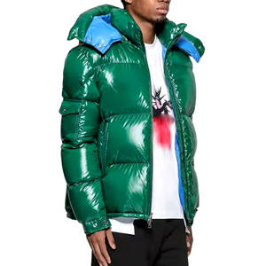 Chaquetas acolchadas de invierno con cuello levantado de servicio OEM para hombre, chaquetas acolchadas de hombre con logotipo personalizado OEM, ropa de calle al por mayor - Product Image 3