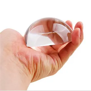 Wholesale Cheap Personalized Blank Dome Shape Half Ball Crystal Glass Paperweight Decoration Europe Clear Folk Art for Office