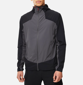 Chaqueta Deportiva Impermeable de Invierno con Capucha, Informal, de Poliéster/Algodón Arrugado, Cortavientos, con Forro de Malla, Cordón Ajustable, para Hombre - Product Image 2