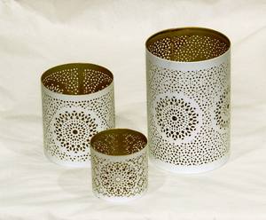 Velas votivas con diseño de flores cortadas modernas para decoración del hogar y fiestas navideñas - Product Image 3