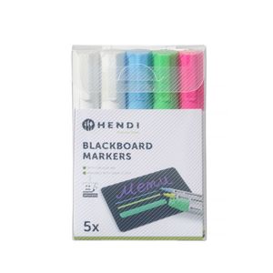 HENDI 6mm <b>Whiteboard</b> Markers Set 1 Pink 1 Green 1 Blue and 2 White Diverse Color Options - Product Image 1