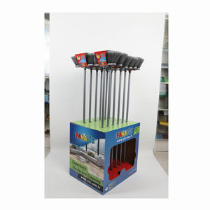 Balai à long manche écologique avec poils en PET plastique durables et pelle à poussière pour un nettoyage efficace à usage domestique - Product Image 2