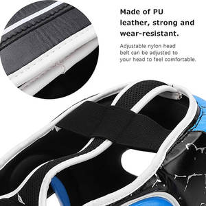 Protège-tête de boxe en cuir de haute qualité avec visière transparente réglable, options personnalisables, nouveau design, aérations de protection - Product Image 6