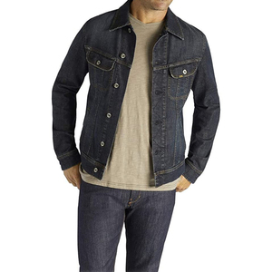 Veste en jean en coton pour homme, haute qualité, personnalisée, à la mode, vente en gros - Product Image 1