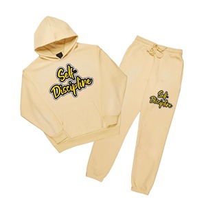 Wholesale Price Custom Colors Chenille Patches Pullover Tracksuit Long Sleeve <b>Slim</b> <b>Fit</b> Sports Wear <b>Joggers</b> & Tracksuit Sets - Product Image 6