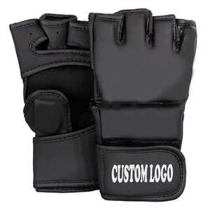 2025 nouvelle mode professionnelle 8oz peau de vache MMA gants d'entraînement avec Logo personnalisé ensembles personnalisés pour une utilisation sportive - Product Image 2
