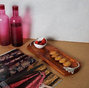 จานเสิร์ฟทำจากไม้สำหรับร้านอาหารโต๊ะสำหรับงานแต่งงาน - Product Image 2
