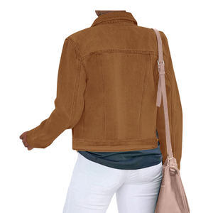 Chaqueta Vaquera de Mezclilla para Mujer, Nueva Moda, 100% Algodón, Transpirable, en Oferta, al Mejor Precio, Chaqueta Vaquera Personalizada para Mujer - Product Image 2